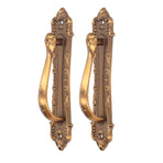2pcs Barn Door Handle Heavy Duty Bronze Surface Mounted Sliding Wooden Door Handles for Gate Wardrobes