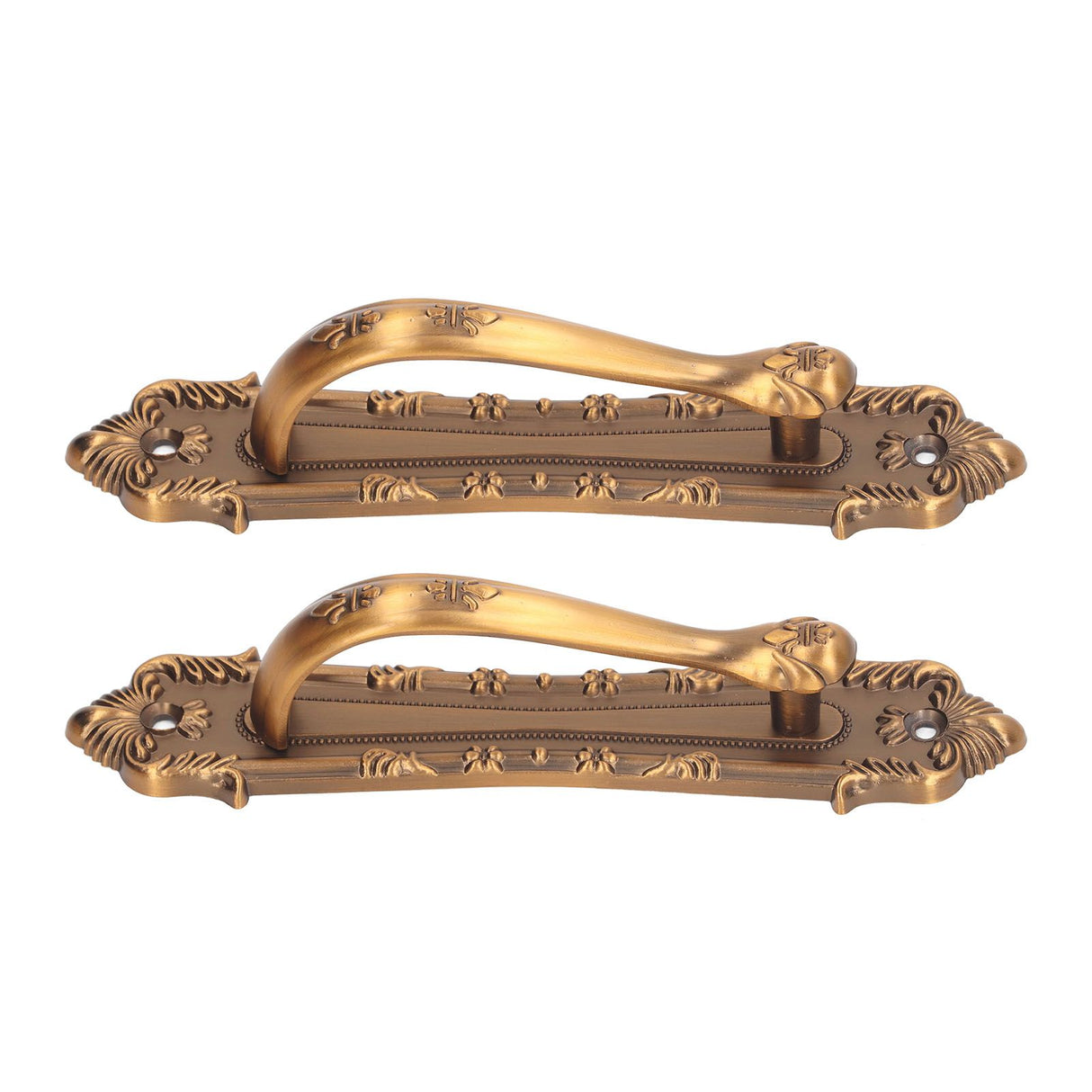2pcs Barn Door Handle Heavy Duty Bronze Surface Mounted Sliding Wooden Door Handles for Gate Wardrobes