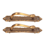 2pcs Barn Door Handle Heavy Duty Bronze Surface Mounted Sliding Wooden Door Handles for Gate Wardrobes