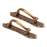 2pcs Barn Door Handle Heavy Duty Bronze Surface Mounted Sliding Wooden Door Handles for Gate Wardrobes