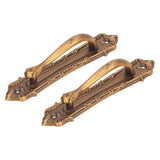 2pcs Barn Door Handle Heavy Duty Bronze Surface Mounted Sliding Wooden Door Handles for Gate Wardrobes