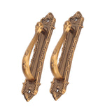 2pcs Barn Door Handle Heavy Duty Bronze Surface Mounted Sliding Wooden Door Handles for Gate Wardrobes - Extra Image