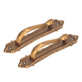 2pcs Barn Door Handle Heavy Duty Bronze Surface Mounted Sliding Wooden Door Handles for Gate Wardrobes