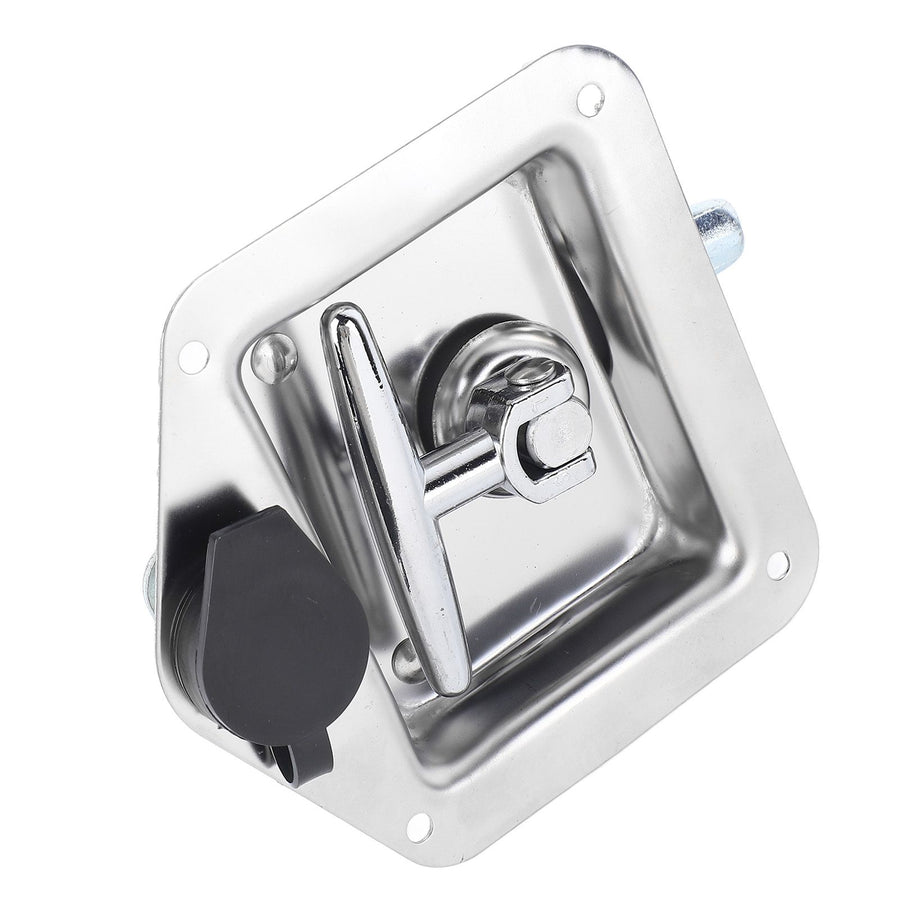 Stainless Steel Folding T Shape Handle Lock T Handle Latch for Truck Trailer Engineering Vehicles