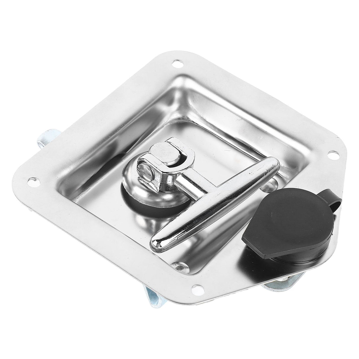 Stainless Steel Folding T Shape Handle Lock T Handle Latch for Truck Trailer Engineering Vehicles