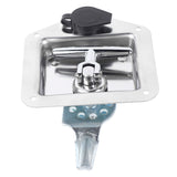 Stainless Steel Folding T Shape Handle Lock T Handle Latch for Truck Trailer Engineering Vehicles