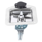 Stainless Steel Folding T Shape Handle Lock T Handle Latch for Truck Trailer Engineering Vehicles