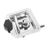 Stainless Steel Folding T Shape Handle Lock T Handle Latch for Truck Trailer Engineering Vehicles - Extra Image