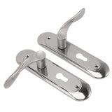 Door Interior Lever Passage Handle with Lock Easy Install Stainless Steel Door Handle for Bedroom Bathroom Closet Home - Side View