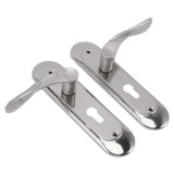 Door Interior Lever Passage Handle with Lock Easy Install Stainless Steel Door Handle for Bedroom Bathroom Closet Home