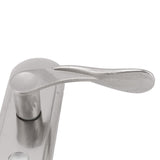 Door Interior Lever Passage Handle with Lock Easy Install Stainless Steel Door Handle for Bedroom Bathroom Closet Home - Extra Image