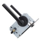 House Door Handle Lock Aluminum Black Antioxidant Coating Shock Resistance Door Lever for Bedroom Home Room