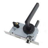 House Door Handle Lock Aluminum Black Antioxidant Coating Shock Resistance Door Lever for Bedroom Home Room - Close-Up Angle