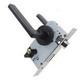 House Door Handle Lock Aluminum Black Antioxidant Coating Shock Resistance Door Lever for Bedroom Home Room - Extra Image