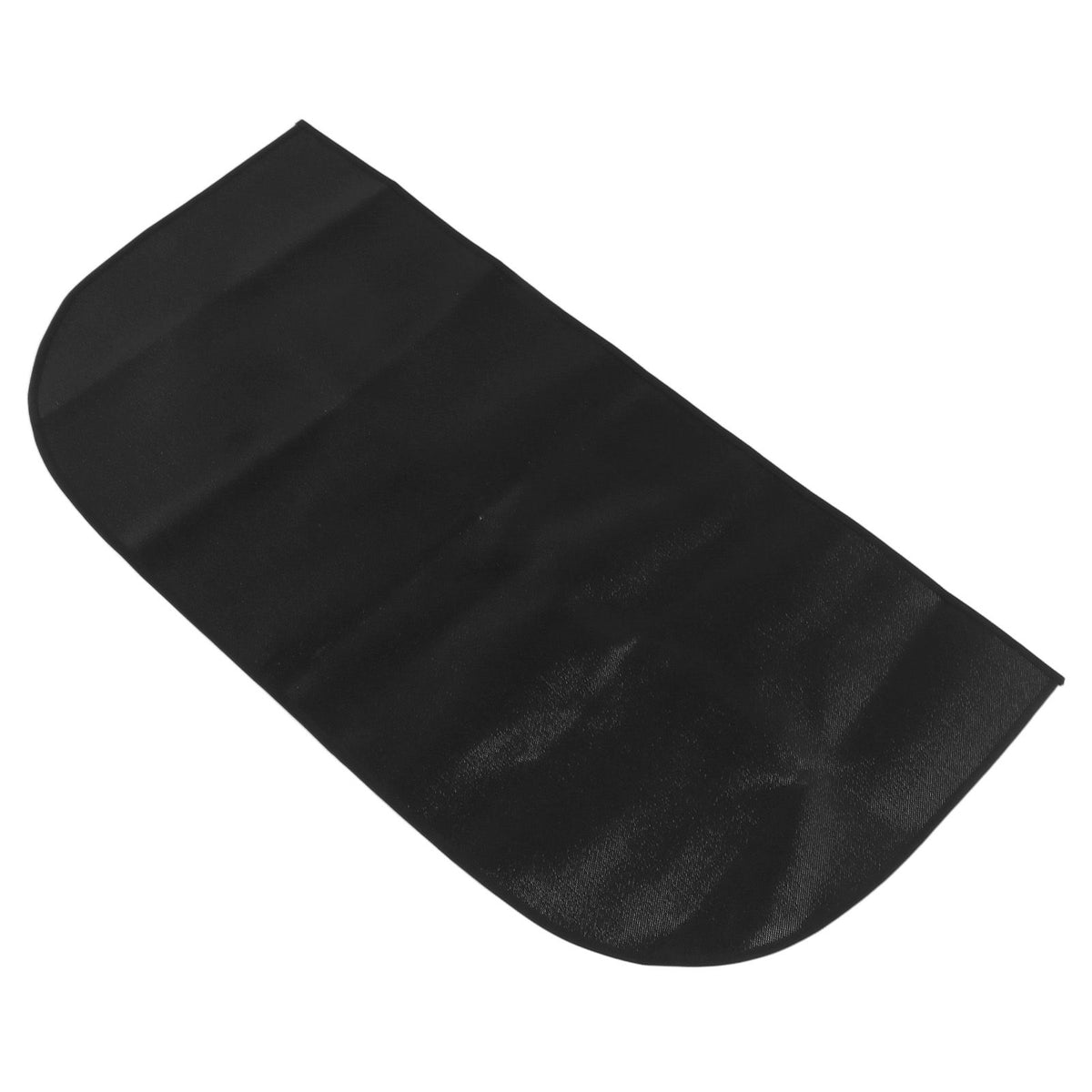 Fireproof Fireplace Mat Black Portable Stove Hearth Pad Slip Proof Under Grill Mat for Household Barbecue 100cm