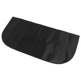 Fireproof Fireplace Mat Black Portable Stove Hearth Pad Slip Proof Under Grill Mat for Household Barbecue 100cm