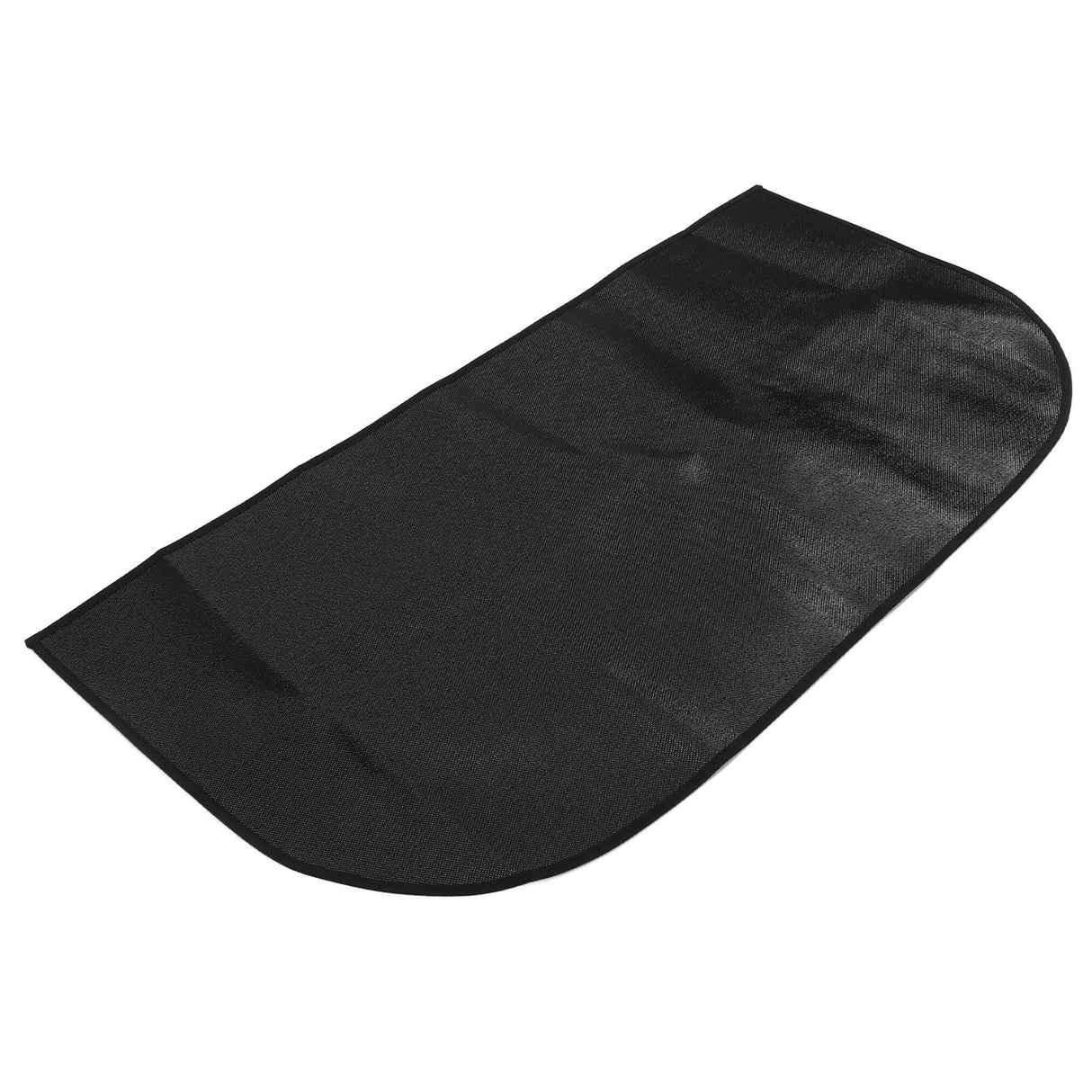 Fireproof Fireplace Mat Black Portable Stove Hearth Pad Slip Proof Under Grill Mat for Household Barbecue 100cm