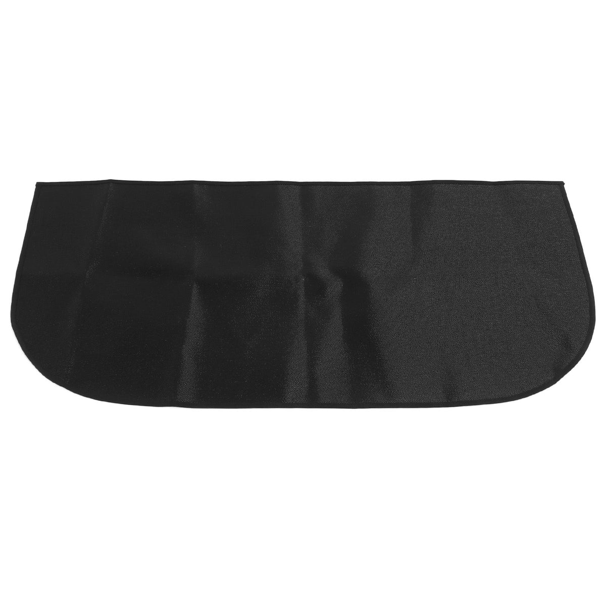 Fireproof Fireplace Mat Black Portable Stove Hearth Pad Slip Proof Under Grill Mat for Household Barbecue 100cm