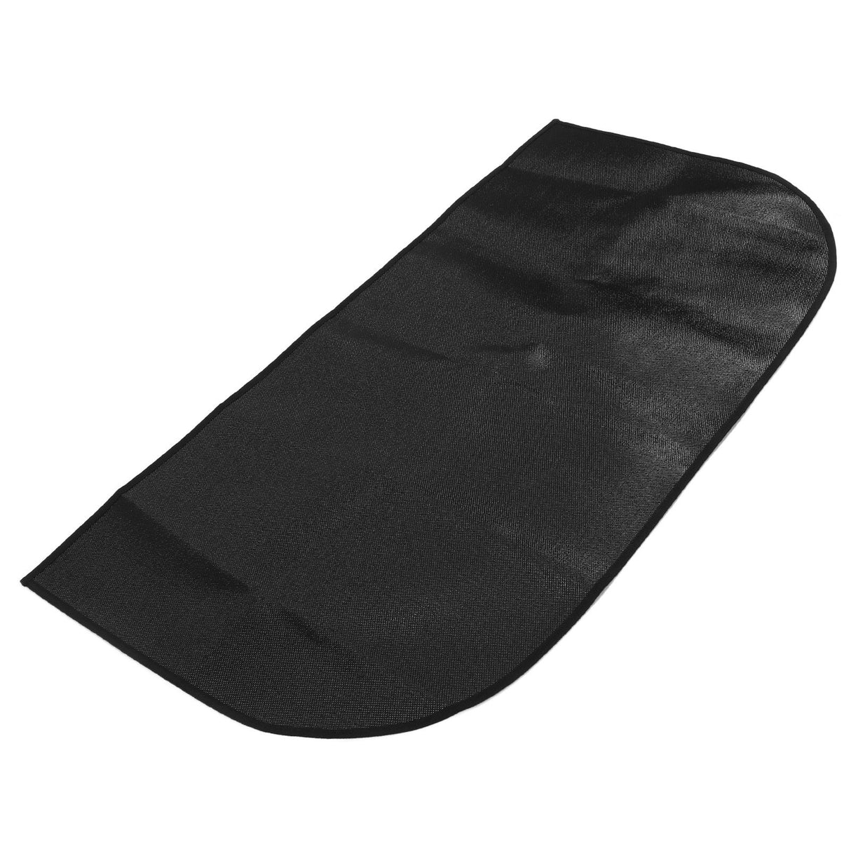 Fireproof Fireplace Mat Black Portable Stove Hearth Pad Slip Proof Under Grill Mat for Household Barbecue 100cm