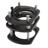 Trimming Machine Router Lift Table Base Aluminum Alloy Router Lift System with 4 Jaw Clamping Black