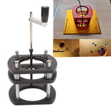 Trimming Machine Router Lift Table Base Aluminum Alloy Router Lift System with 4 Jaw Clamping Black - Extra Image