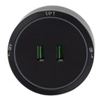 Power Track Socket Surface Mount USB Electric Socket Outlet 180 to 250v for Home Kitchen Sideboard Cabinet