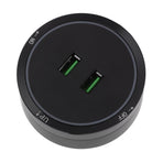 Power Track Socket Surface Mount USB Electric Socket Outlet 180 to 250v for Home Kitchen Sideboard Cabinet