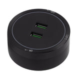 Power Track Socket Surface Mount USB Electric Socket Outlet 180 to 250v for Home Kitchen Sideboard Cabinet - Close-Up Angle