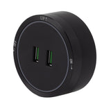 Power Track Socket Surface Mount USB Electric Socket Outlet 180 to 250v for Home Kitchen Sideboard Cabinet - Low Angle