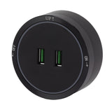 Power Track Socket Surface Mount USB Electric Socket Outlet 180 to 250v for Home Kitchen Sideboard Cabinet