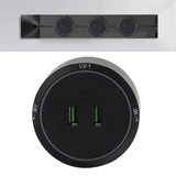 Power Track Socket Surface Mount USB Electric Socket Outlet 180 to 250v for Home Kitchen Sideboard Cabinet