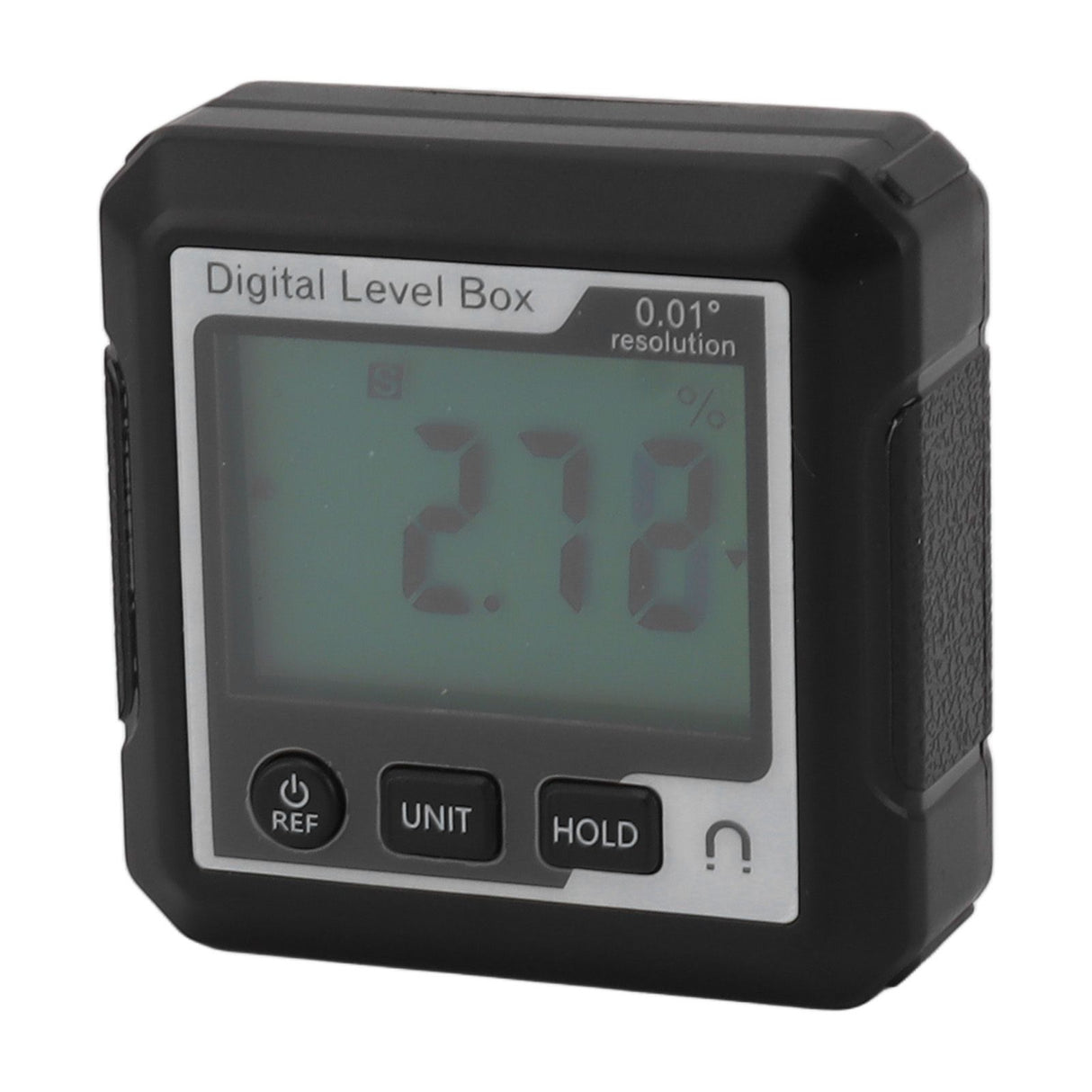 Digital Level Box Magnetic Data Lock Angle Slope Conversion Protractor Angle Finder Gauge for Carpentry Building Masonry Bevel Black White