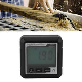 Digital Level Box Magnetic Data Lock Angle Slope Conversion Protractor Angle Finder Gauge for Carpentry Building Masonry Bevel Black White