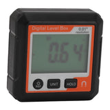 Digital Level Box Magnetic Data Lock Angle Slope Conversion Protractor Angle Finder Gauge for Carpentry Building Masonry Bevel Red White - Close-Up Angle