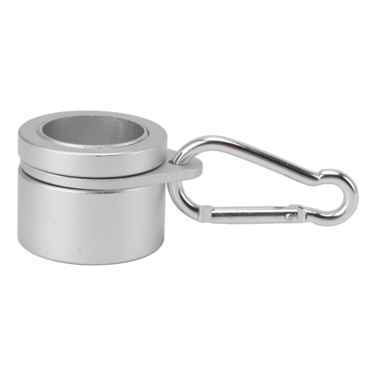 2 Pcs G3/4 Flag Pole Rings Aluminium Alloy 360° Rotating Anti Wrap Spinning Flagpole Mounting Clip Kit Silver