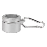 2 Pcs G3/4 Flag Pole Rings Aluminium Alloy 360° Rotating Anti Wrap Spinning Flagpole Mounting Clip Kit Silver