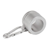 2 Pcs G3/4 Flag Pole Rings Aluminium Alloy 360° Rotating Anti Wrap Spinning Flagpole Mounting Clip Kit Silver