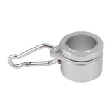 2 Pcs G3/4 Flag Pole Rings Aluminium Alloy 360° Rotating Anti Wrap Spinning Flagpole Mounting Clip Kit Silver - Close-Up Angle