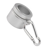 2 Pcs G3/4 Flag Pole Rings Aluminium Alloy 360° Rotating Anti Wrap Spinning Flagpole Mounting Clip Kit Silver