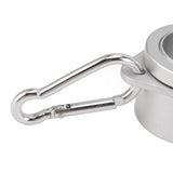 2 Pcs G3/4 Flag Pole Rings Aluminium Alloy 360° Rotating Anti Wrap Spinning Flagpole Mounting Clip Kit Silver - Extra Image
