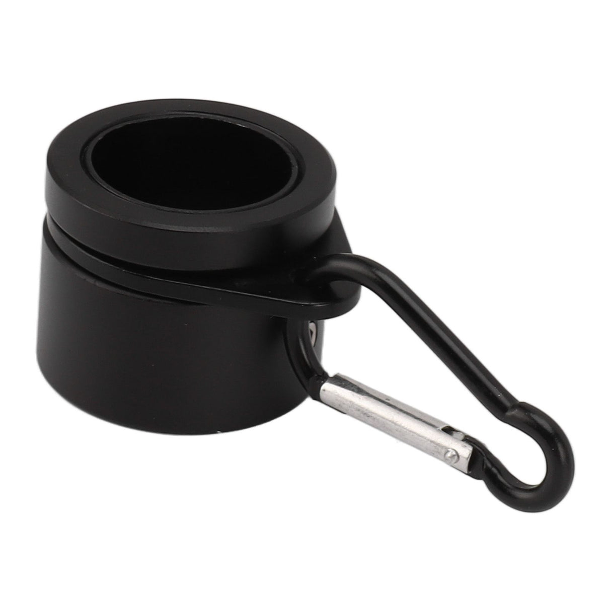 2 Pcs G3/4 Flag Pole Rings Aluminium Alloy 360° Rotating Anti Wrap Spinning Flagpole Mounting Clip Kit Black