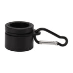 2 Pcs G3/4 Flag Pole Rings Aluminium Alloy 360° Rotating Anti Wrap Spinning Flagpole Mounting Clip Kit Black