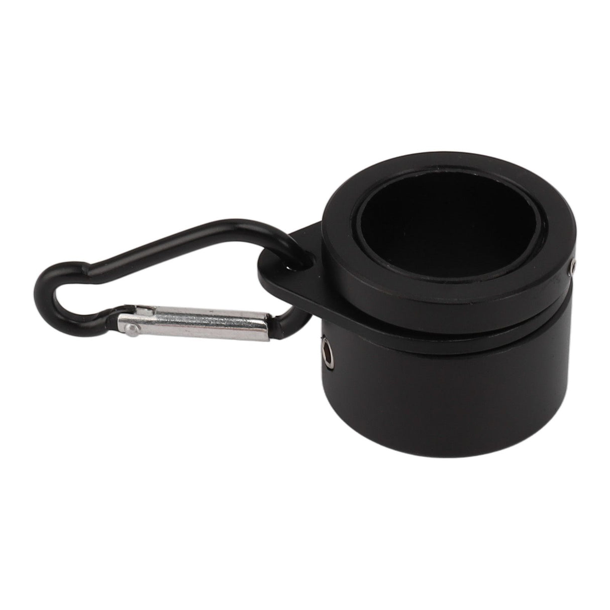 2 Pcs G3/4 Flag Pole Rings Aluminium Alloy 360° Rotating Anti Wrap Spinning Flagpole Mounting Clip Kit Black
