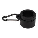 2 Pcs G3/4 Flag Pole Rings Aluminium Alloy 360° Rotating Anti Wrap Spinning Flagpole Mounting Clip Kit Black - Close-Up Angle
