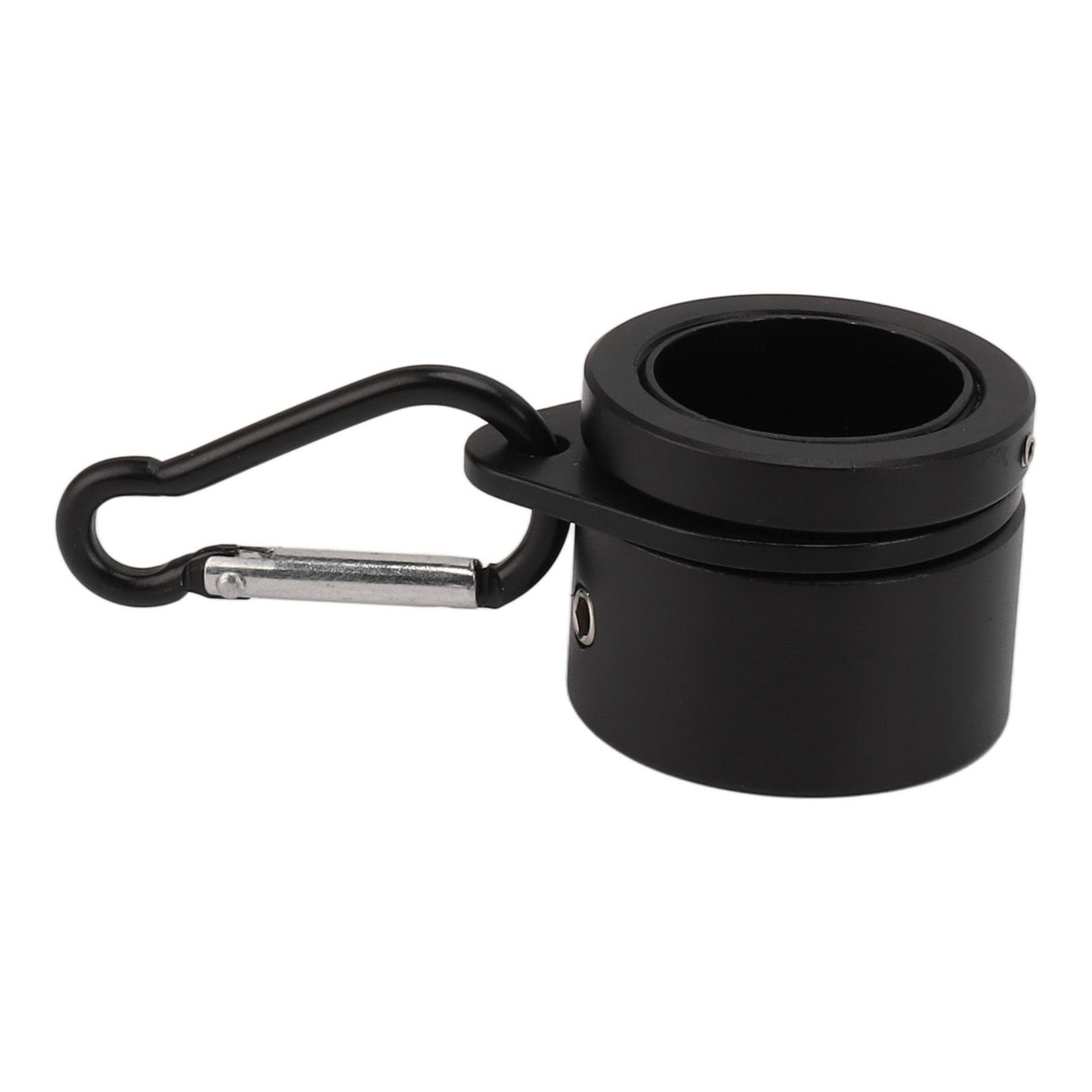 2 Pcs G3/4 Flag Pole Rings Aluminium Alloy 360° Rotating Anti Wrap Spinning Flagpole Mounting Clip Kit Black