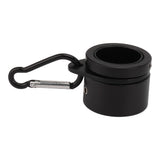 2 Pcs G3/4 Flag Pole Rings Aluminium Alloy 360° Rotating Anti Wrap Spinning Flagpole Mounting Clip Kit Black