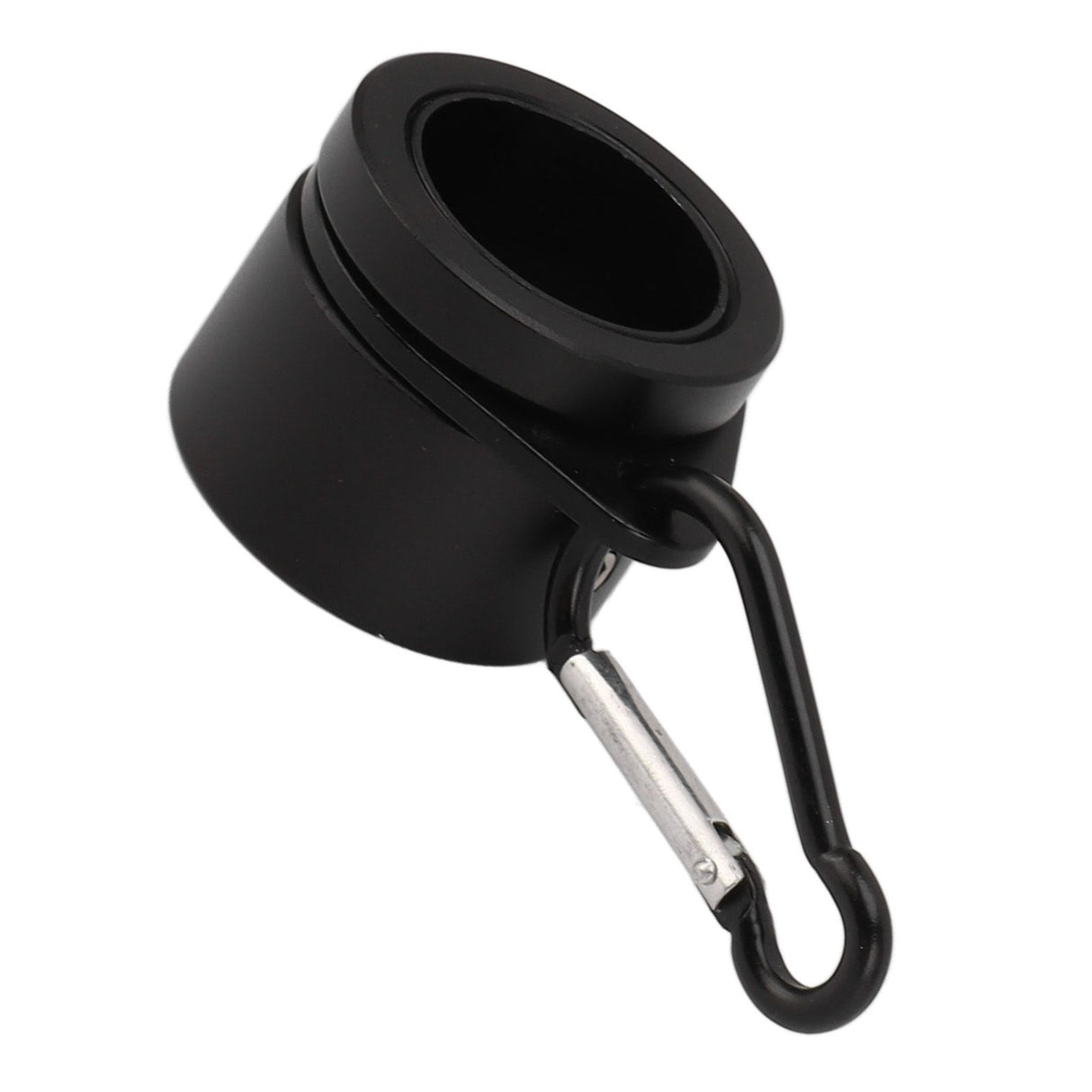 2 Pcs G3/4 Flag Pole Rings Aluminium Alloy 360° Rotating Anti Wrap Spinning Flagpole Mounting Clip Kit Black