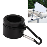 2 Pcs G3/4 Flag Pole Rings Aluminium Alloy 360° Rotating Anti Wrap Spinning Flagpole Mounting Clip Kit Black
