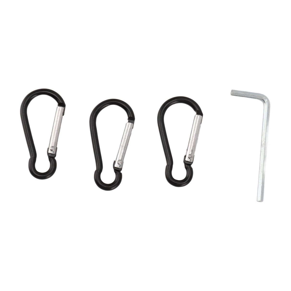 2 Pcs G3/4 Flag Pole Rings Aluminium Alloy 360° Rotating Anti Wrap Spinning Flagpole Mounting Clip Kit Black