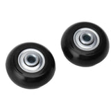 2pcs Suitcase Caster Wheels Replacement Mute Rubber Swivel Caster Wheels Bearings Repair Kits 40mm X 18mm